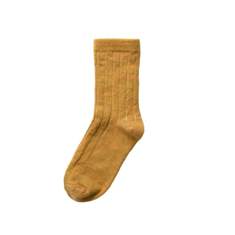 Wełniane skarpety dziecięce - NUI ORGANICS- ochre