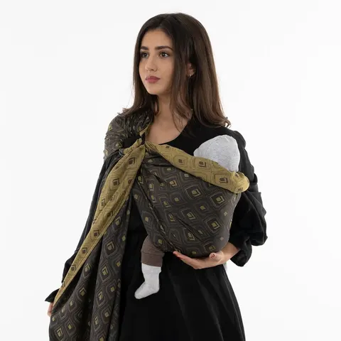 Fidella peacock midnight gold - chusta kółkowa