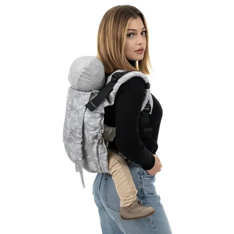 Fidella onbuhimo V2 flora touch lunar grey - nosidło bez pasa biodrowego