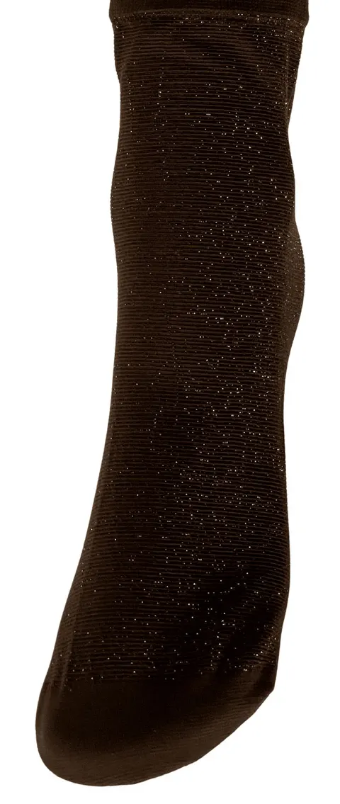 Damskie Skarpetki SPARKLE z mikrofibry 40 den z błyszczącą nitką BRONZO