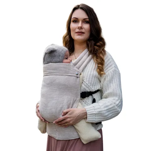 Qusy standard 2.0 linen beige - nosidło klamrowe regulowane