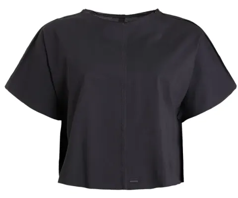 Koszulka damska Tee Short Raw Edges Caen Almost Black – Rethinkit Studios 20060-732