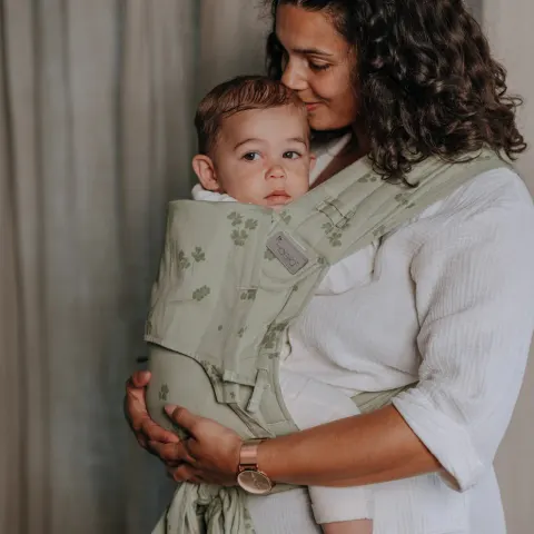 Fidella flyclick toddler clover pale green - nosidło hybrydowe regulowane