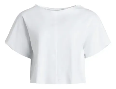 Koszulka damska Tee Short Raw Edges Caen White – Rethinkit Studios 20060-732