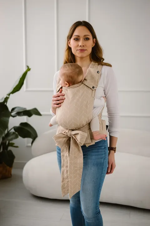 Kavka handy PRO vanilla braid cotton - nosidło hybrydowe regulowane