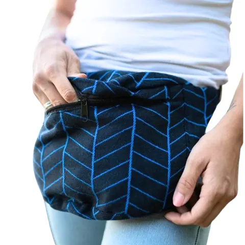 Luna Dream big herringbone dark blue - nerka na biodro