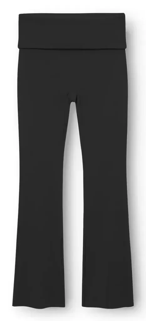 Spodnie damskie Butter Soft Flare Tights All Day Black – Rethinkit Studios 20818-718