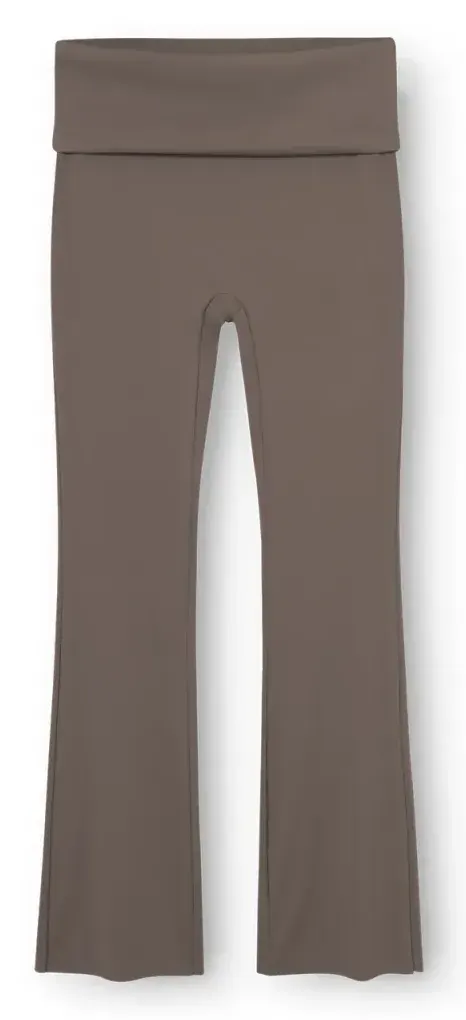 Spodnie damskie Butter Soft Flare Tights All Day Dark Brown – Rethinkit Studios 20818-718
