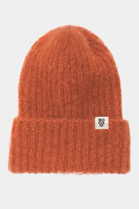 Czapka 618 FLUFF BEANIE terra MOHER booso