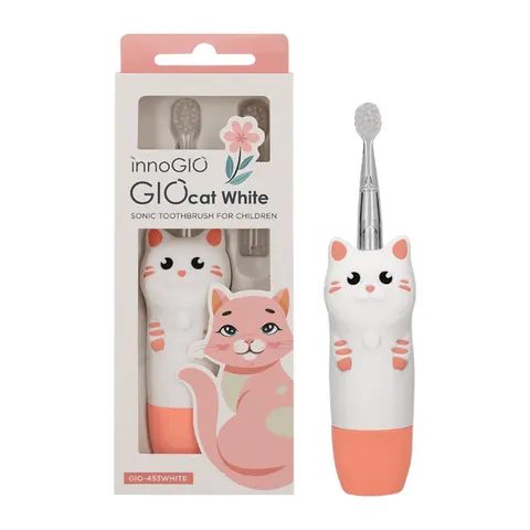 Soniczna szczoteczka dla dzieci GIOcat White / InnoGIO