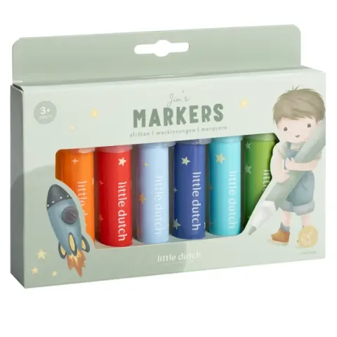 Grube markery Jim & Friends / Little Dutch