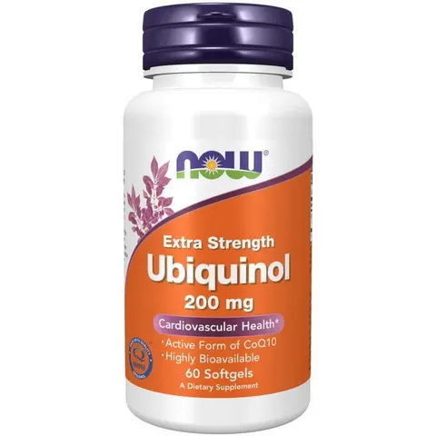 Now Foods Ubiquinol Ubichinol 200mg (60 kap)