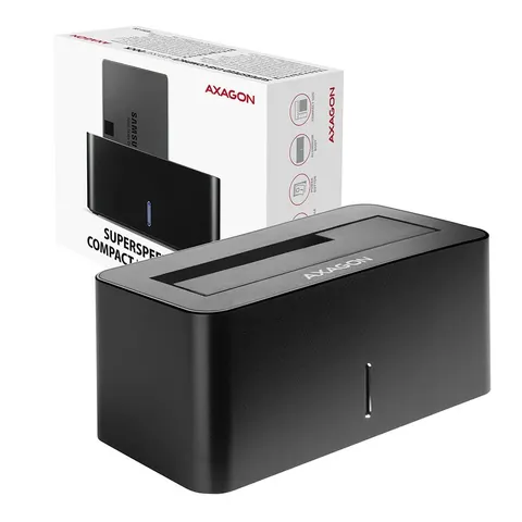 AXAGON ADSA-SN Stacja dokująca, USB 3.2 Gen 1 - 1x SATA 6G 2.5"/3.5" SSD/HDD
