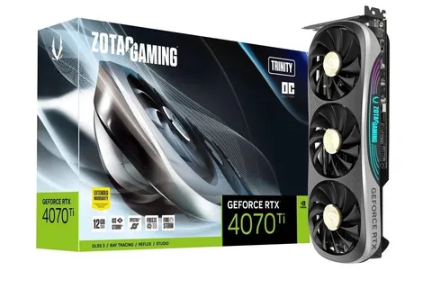 ZOTAC Karta graficzna GeForce RTX 4070 Ti TRINITY OC 12GB GDDR6X 192bit 3DP/HDMI