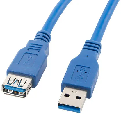 Lanberg Przedłużacz kabla USB 3.0 AM-AF niebieski 1.8M