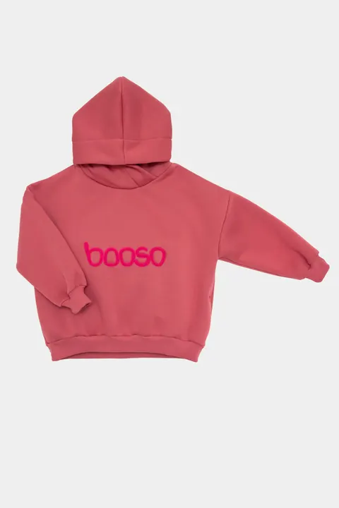 Bluza ocieplana 135 RASPBERRY WIDE HOODIE chenille booso