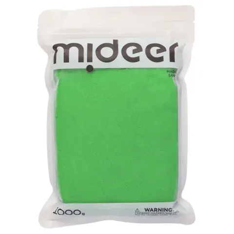 Uzupełnienie piasku magicznego kinetycznego 1 kg zielony 3 lata+ mideer CT2352