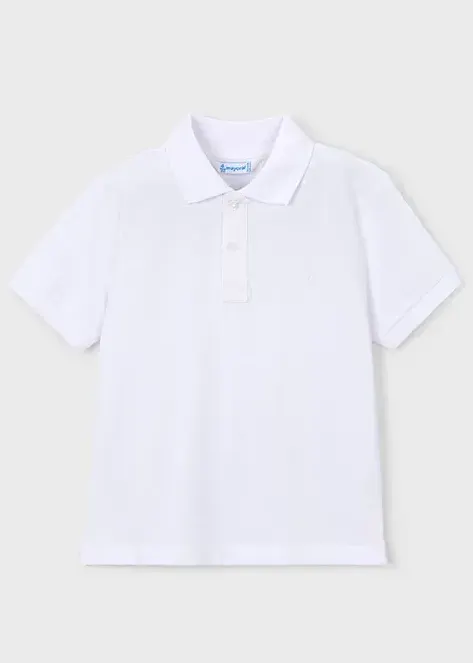 Polo basic dla chłopca Białe Mayoral 26-00150-016