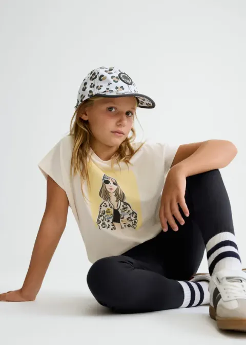 Długie legginsy basic dla dziewczynki Czarne Mayoral 26-00752-079