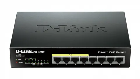 D-Link Switch 8-port 10/100/1000Gigabit Metal Housing Desktop