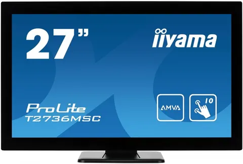 IIYAMA Monitor 27 T2736MSC-B1 AMVA, 10pkt, pojemnościowy, HDMI, DP, USB