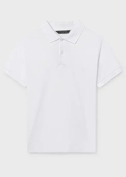 Polo basic dla chłopca Białe Mayoral 26-00890-072