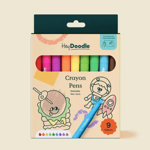 HeyDoodle Kredki do Silikonowej Maty 9szt