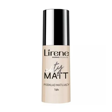 LIRENE CITY MATT Podkład matujący nr 207 BEŻOWY, 30 ml