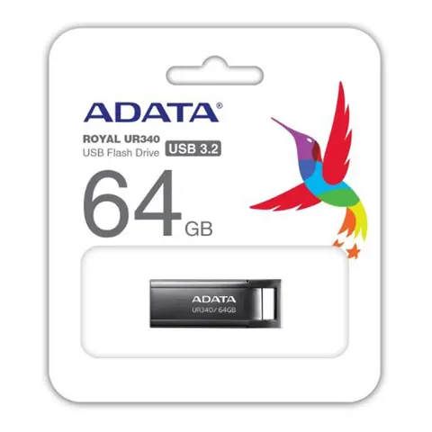 Adata Pendrive UR340 64GB USB3.2 Gen1 Czarny