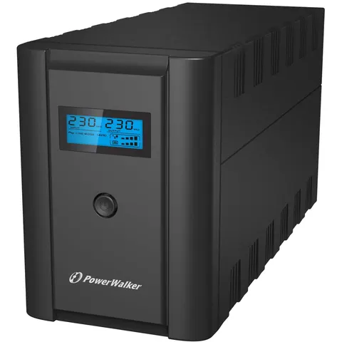 Zasilacz awaryjny UPS POWER WALKER LINE-INTERACTIVE 2200VA 2x230V PL + 2xIEC OUT, RJ11/RJ45 IN/OUT, USB, LCD VI 2200 LCD