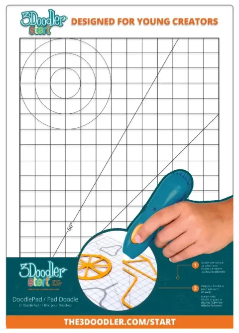 Start Pad Podkładka do projektowania 3D dla dzieci 6 lat+ 3Doodler Start Plus 3DSPA