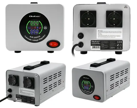 Qoltec Automatyczny stabilizator napięcia AVR 2000VA