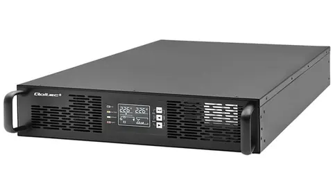 Qoltec Zasilacz awaryjny UPS do RACK | 2kVA | 2000W | Power Factor 1.0| LCD | On-line