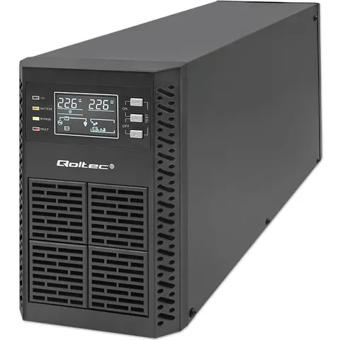 Zasilacz awaryjny Qoltec UPS Power Factor 1.0 2kVA/2000W On-Line LCD EPO USB