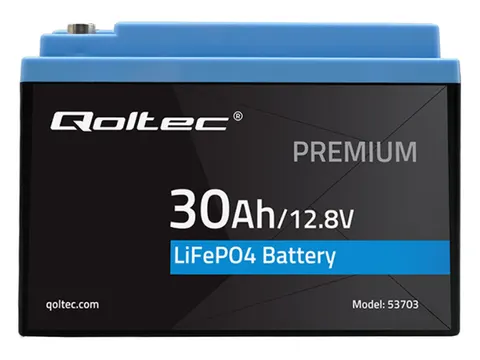 Qoltec Akumulator LiFePO4 | 12.8V | 30Ah | 384Wh | BMS