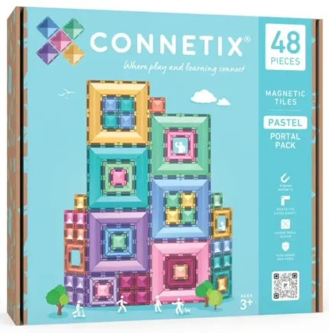 Klocki magnetyczne Pastel Portal Pack 48 el. / Connetix