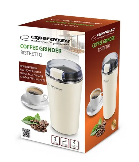 Esperanza Młynek do kawy Esperanza RISTRETTO EKC008W biały