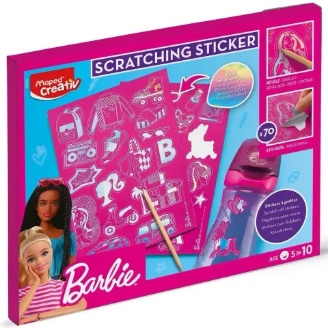 Naklejki do wydrapywania Barbie 5 lat+ Maped Creativ 907075