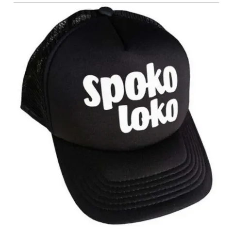 Czapka z daszkiem SPOKO LOKO czarna Minimiki
