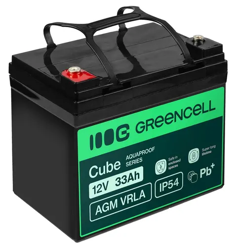 Green Cell Akumulator AGM VRLA 12V 33Ah IP54