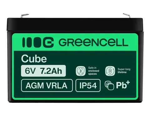 Green Cell Akumulator AGM VRLA 6V 7.2Ah