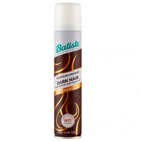 BATISTE Suchy szampon do włosów dla brunetek DARK, 200 ml