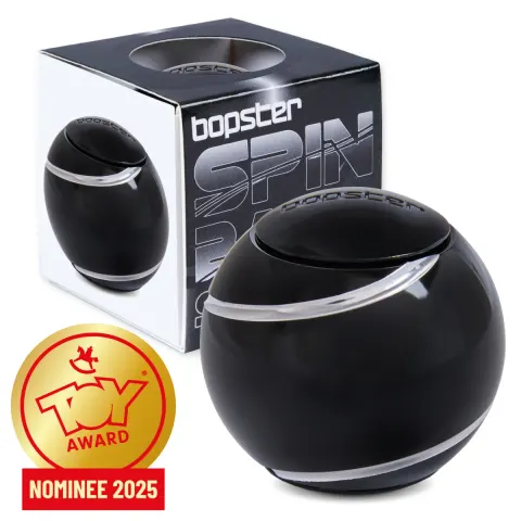 bopster Spin Ball Spinner – Hipnotyzująca Kulka Antystresowa Czarna 8+