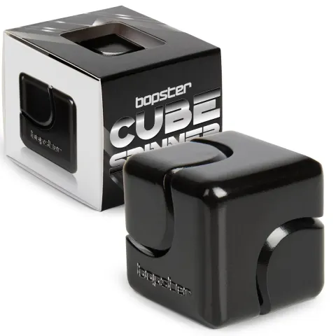 bopster Fidget Cube Spinner – Kostka Antystresowa Spinner 360° Czarny 8+