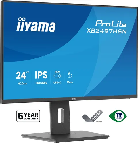 iiyama ProLite XB2497HSN-B1 monitor komputerowy 60,5 cm (23.8") 1920 x 1080 px Full HD LED Czarny