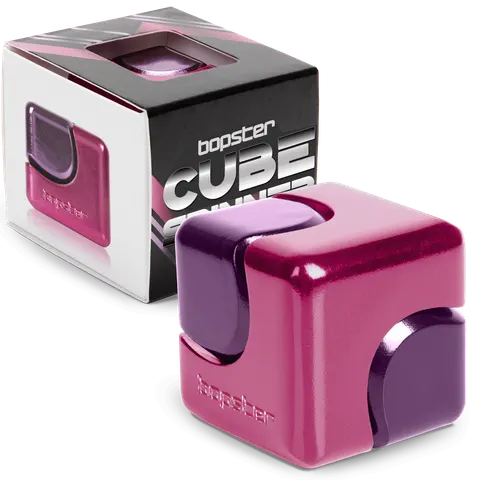 Bopster Fidget Cube Spinner - Różowy / Fioletowy