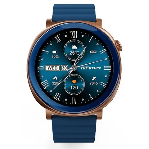HiFuture Smartwatch Aurora Amoled rozmowy AI niebieski