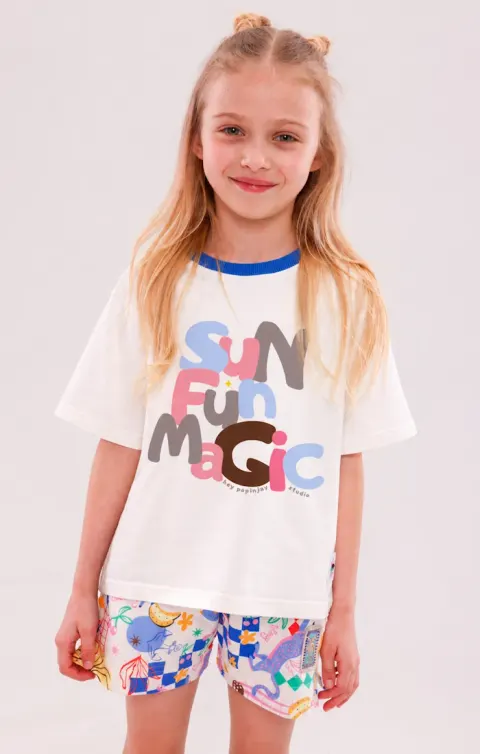 T-shirt Holiday SUN FUN WHITE Hey Popinjay!