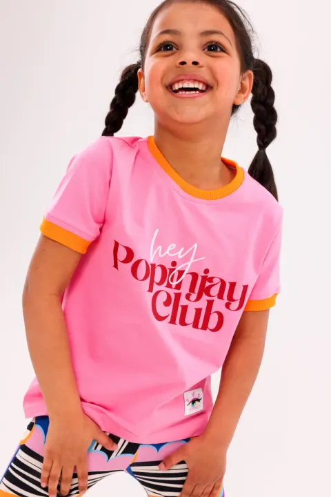 T-shirt Retro Regular Fit POPINJAY CLUB Hey Popinjay!
