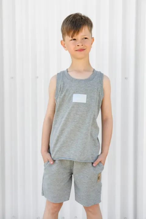 TANK TOP szary melanż TUSS